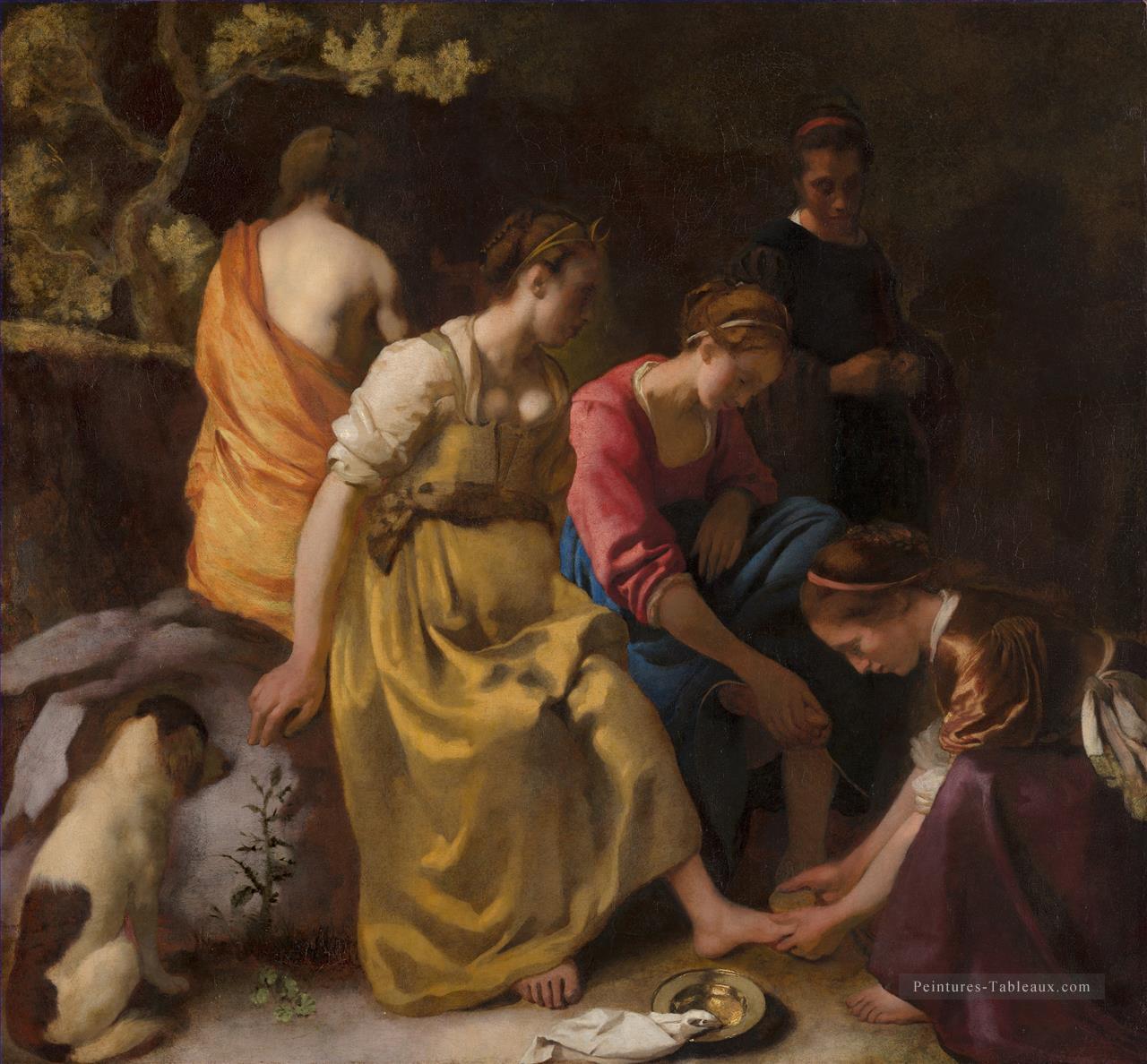 Diana et ses compagnons baroque Johannes Vermeer Peintures à l'huile